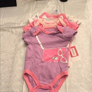 Kidgets Purple and Pink Bodysuit Set